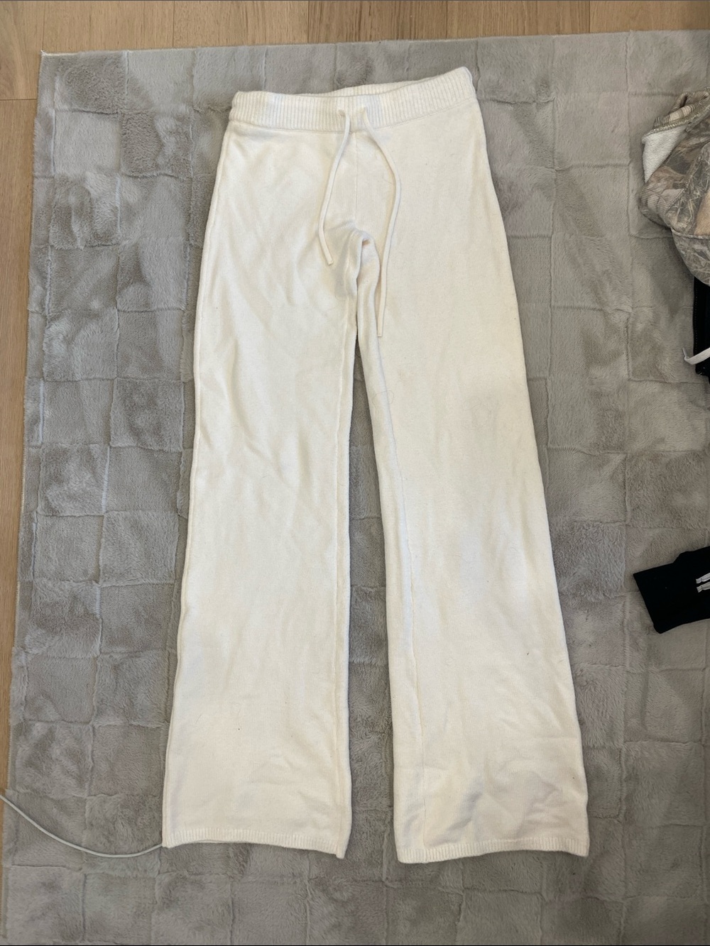 Garage White Boot Cut Lounge Pants